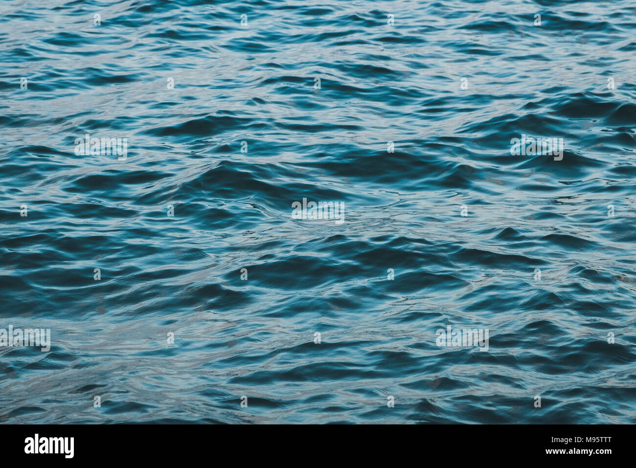 ocean water closeup - water ripple texture - Stock Photo