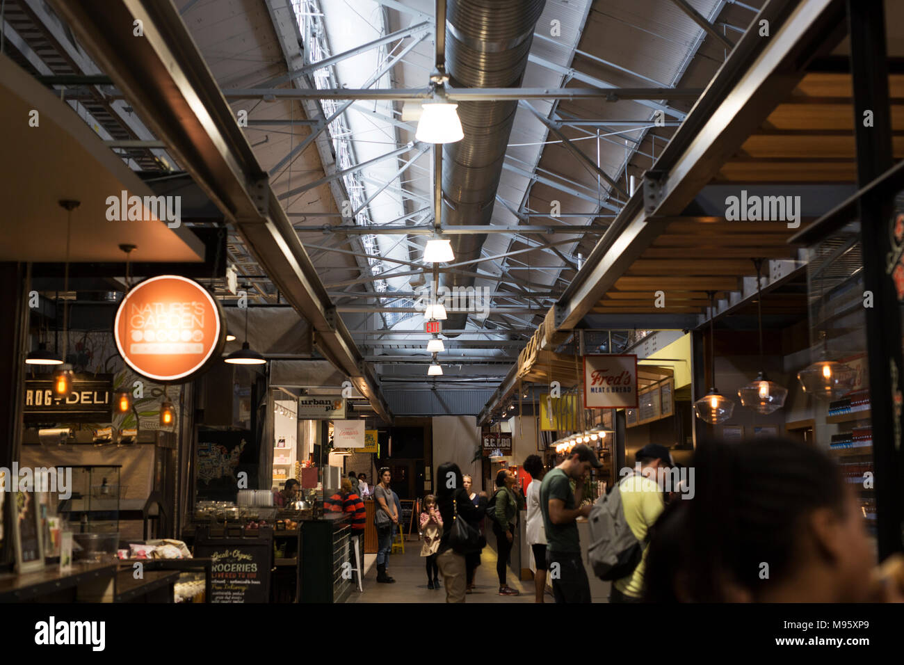 Inside the Krog Street Market on the Beltline in Atlanta, USA