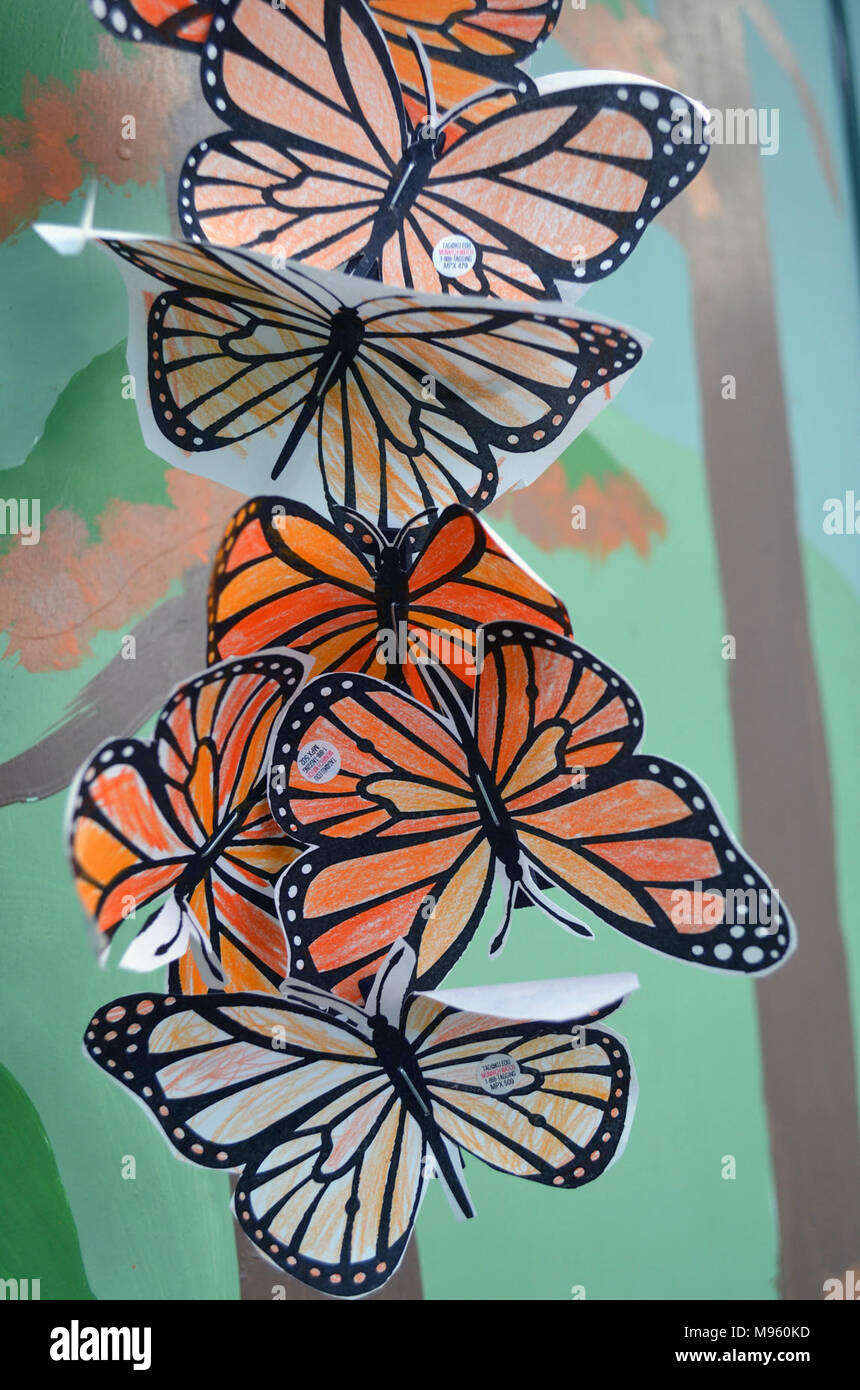 Monarch paper puppets Stock Photo Alamy