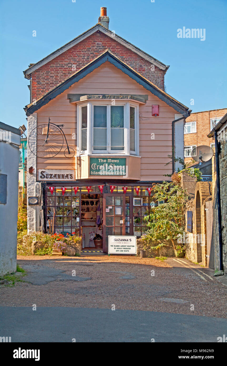 Old Shanklin, The Mews Craft Shops, Isle of Wight, Hampshire, England, Stock Photo