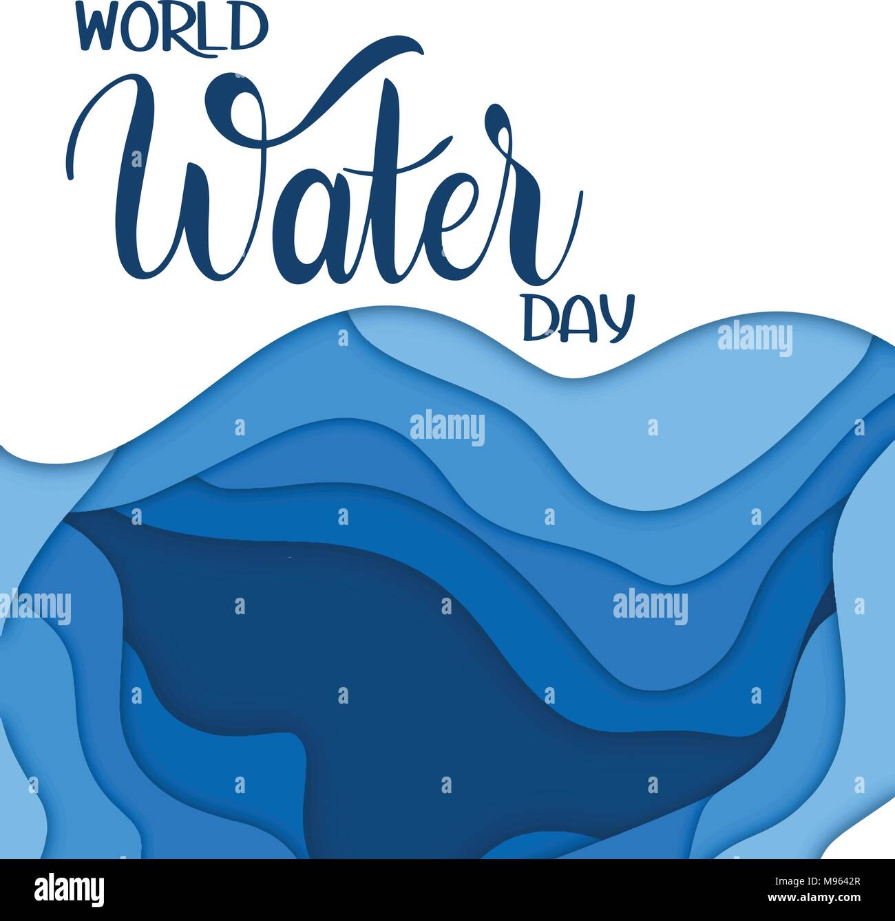 World water Day lettering. Save the water Stock Vector Image & Art - Alamy