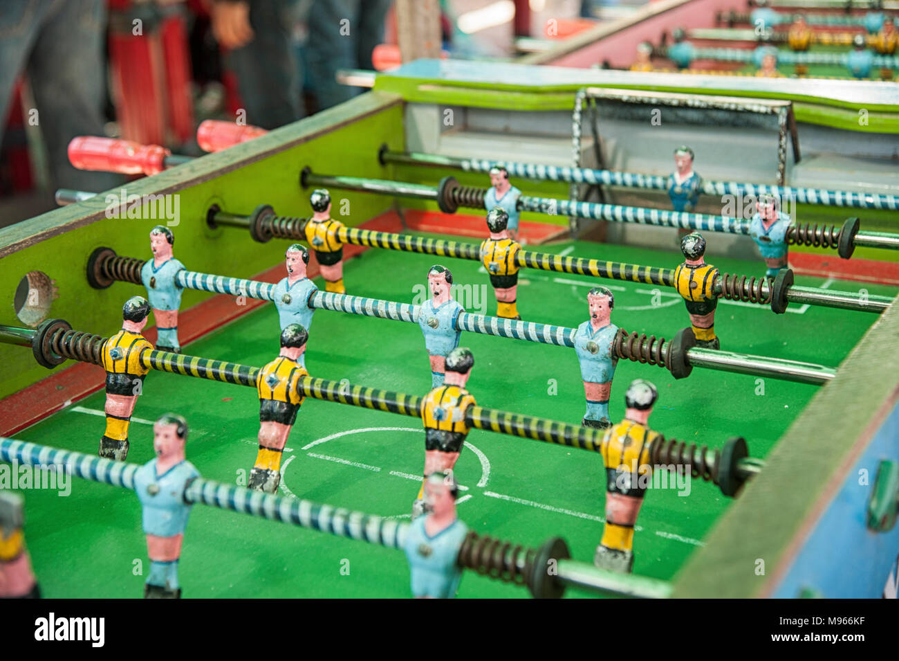 Ancient and vintage Bolivian old wood classic aged Football soccer