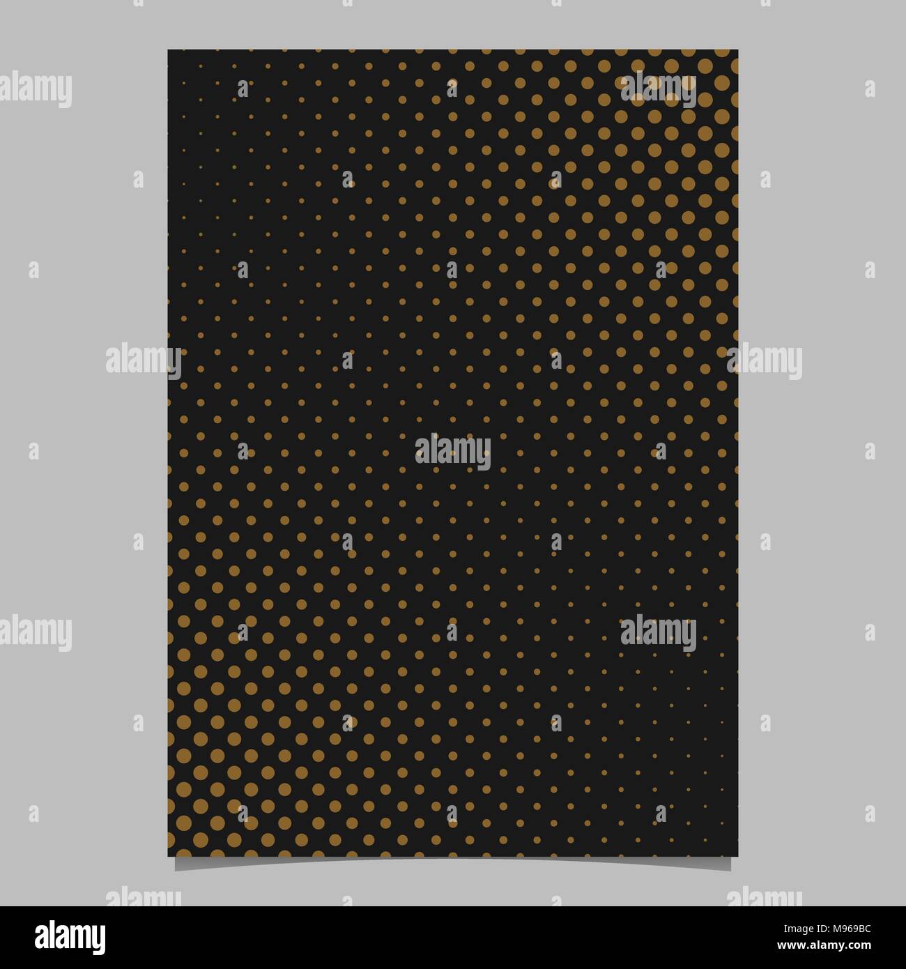 Abstract halftone dot pattern flyer template - vector brochure ...