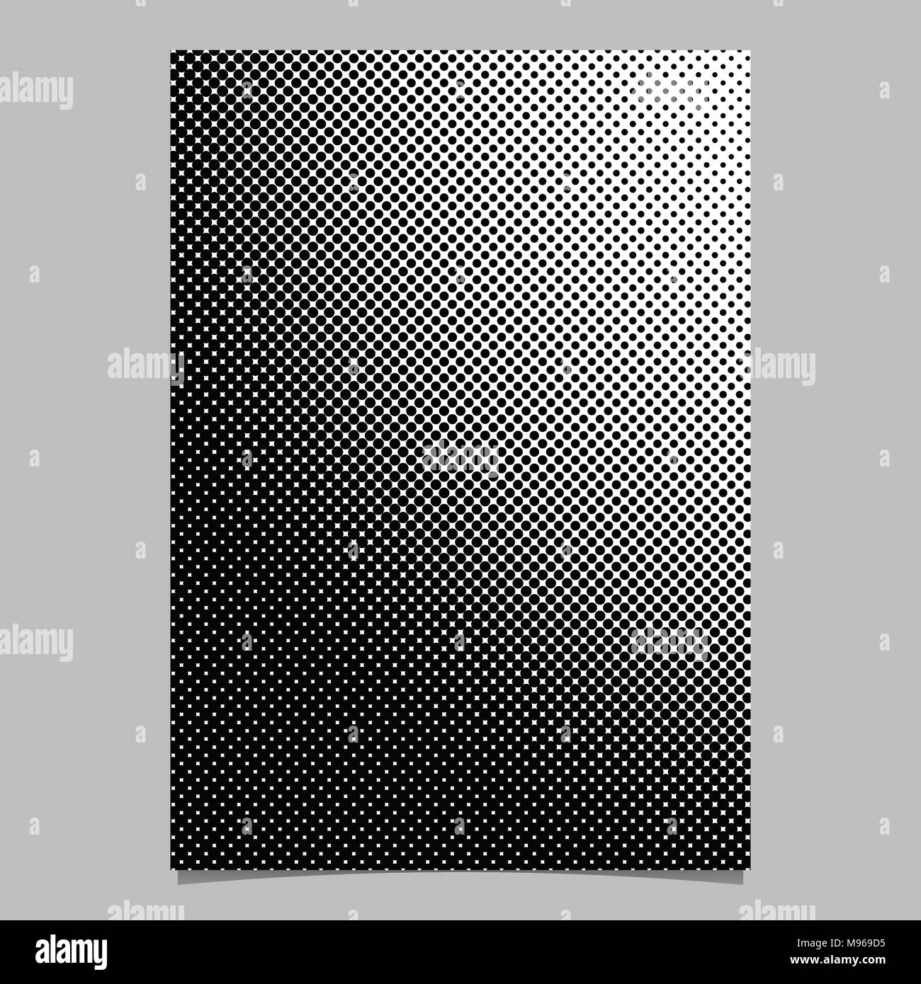 Geometric halftone circle pattern background page template design ...