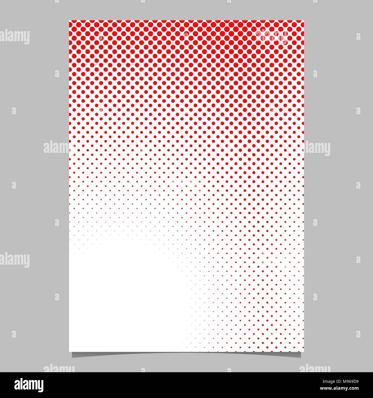 Geometrical halftone dot pattern background page template Stock Vector ...