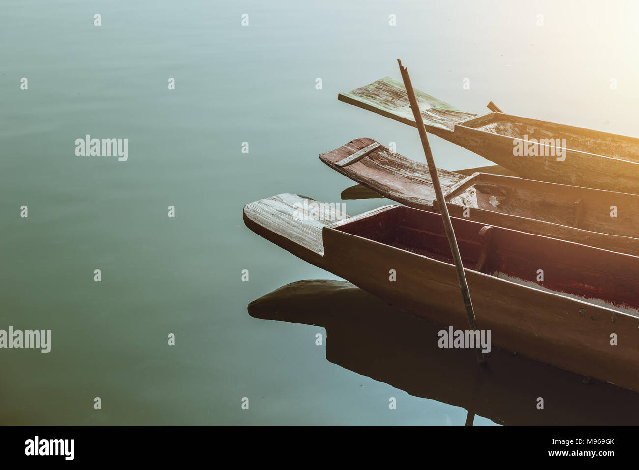 Antique wooden rowing boat hi-res stock photography and images - Alamy