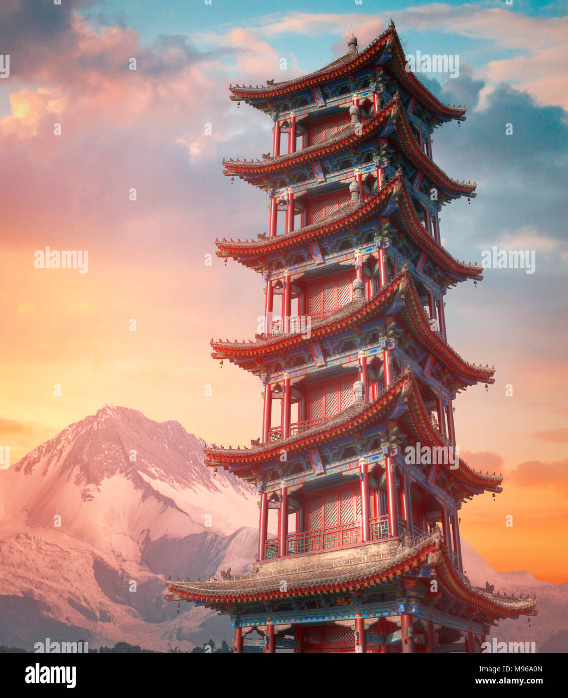 large pagoda of wild geese in Xi'an. The largest monument of Chinese