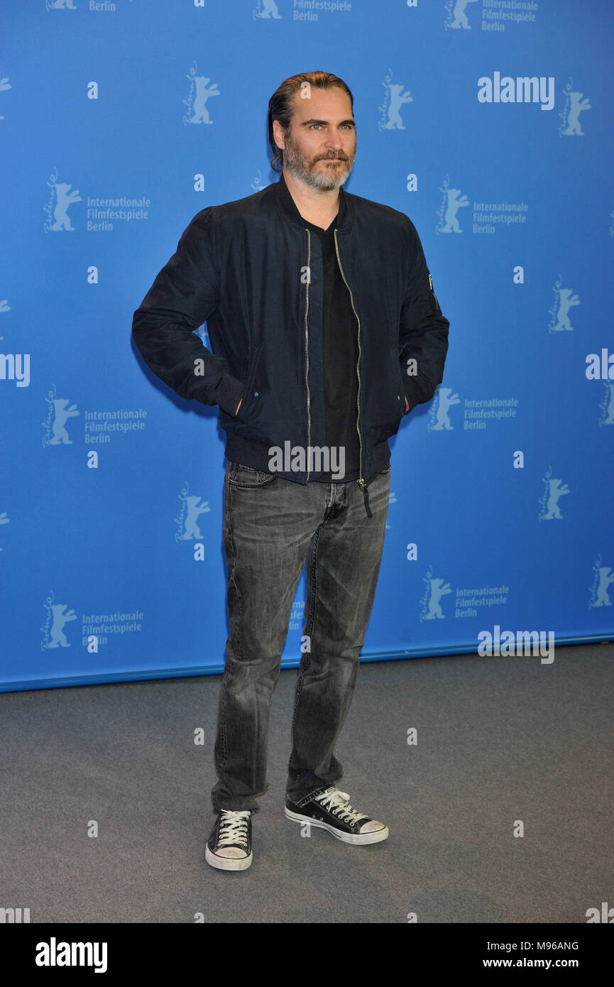 68th Berlin International Film Festival - Don't Worry, He Won't Get Far on Foot - Photocall  Featuring: Joaquin Phoenix Where: Berlin, Germany When: 20 Feb 2018 Credit: IPA/WENN.com  **Only available for publication in UK, USA, Germany, Austria, Switzerland** Stock Photo