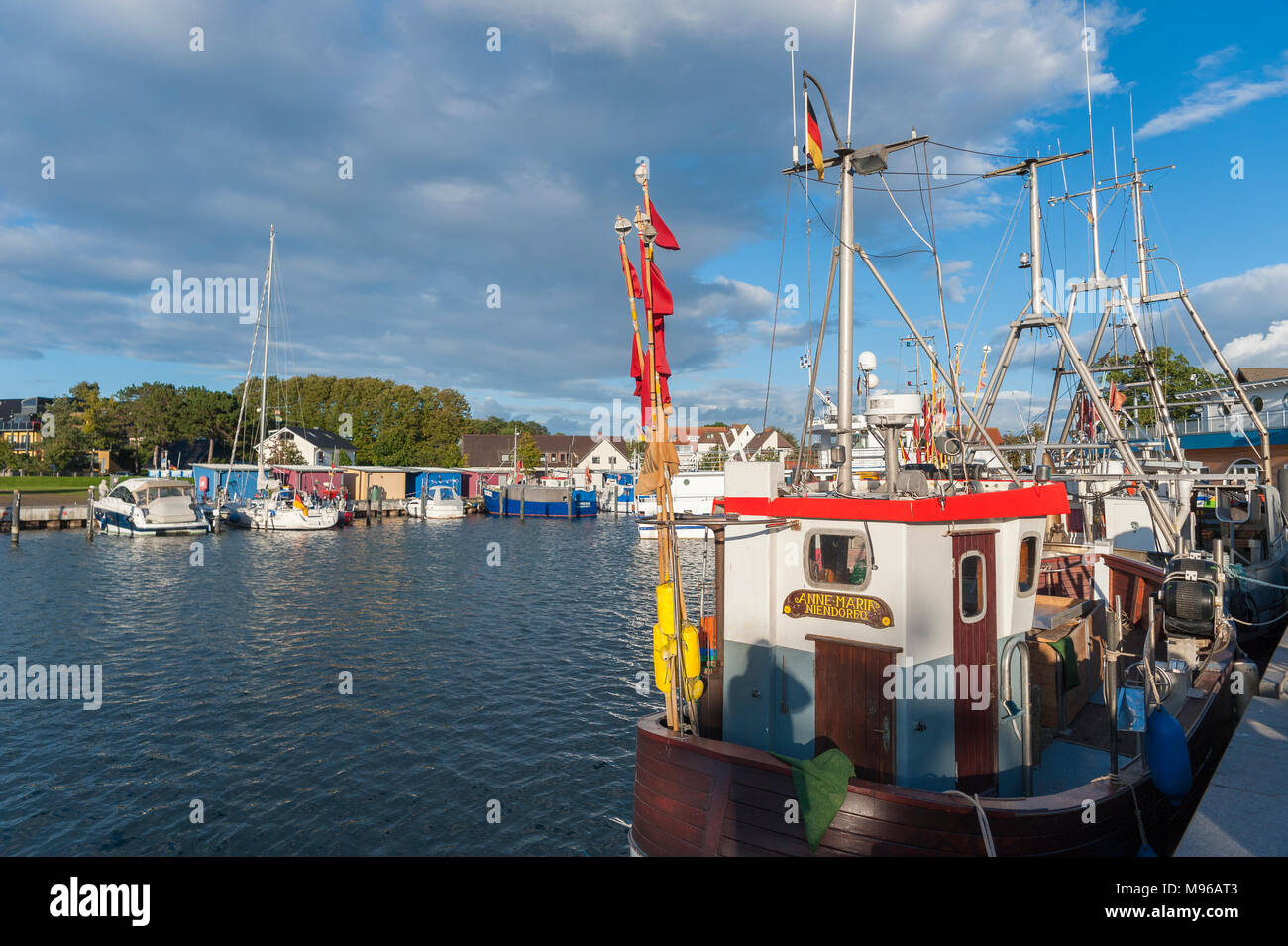 Harbor in Niendorf, Timmendorfer Strand Niendorf, Baltic Sea, Schleswig-Holstein, Germany, Europe Stock Photo