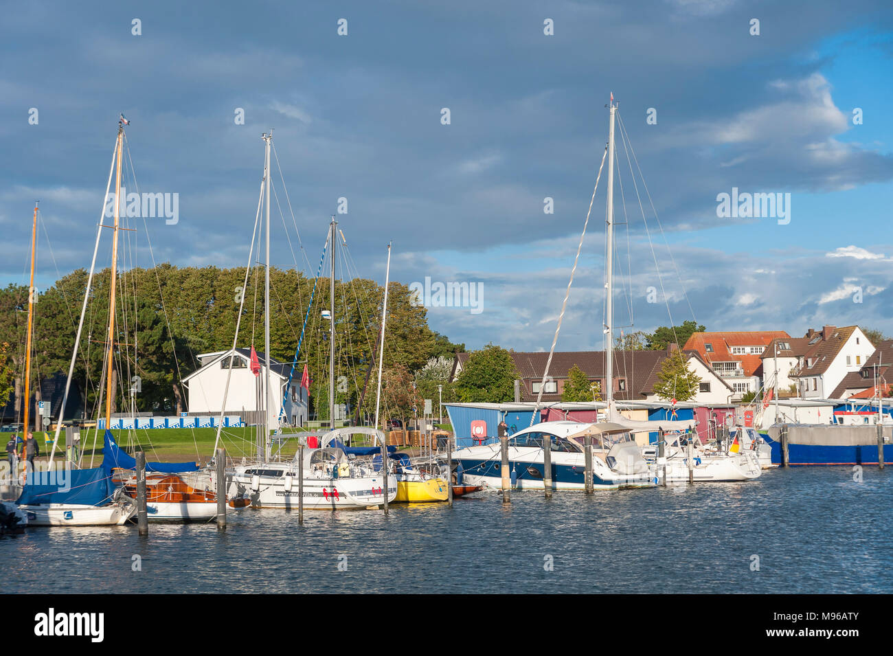 Harbor in Niendorf, Timmendorfer Strand Niendorf, Baltic Sea, Schleswig-Holstein, Germany, Europe Stock Photo