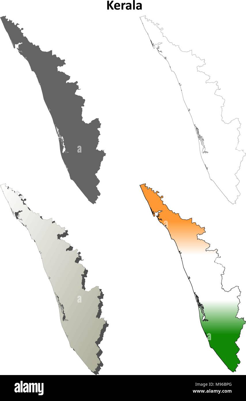 Kerala Map Outline Pdf Kerala Map Outline High Resolution Stock Photography And Images - Alamy