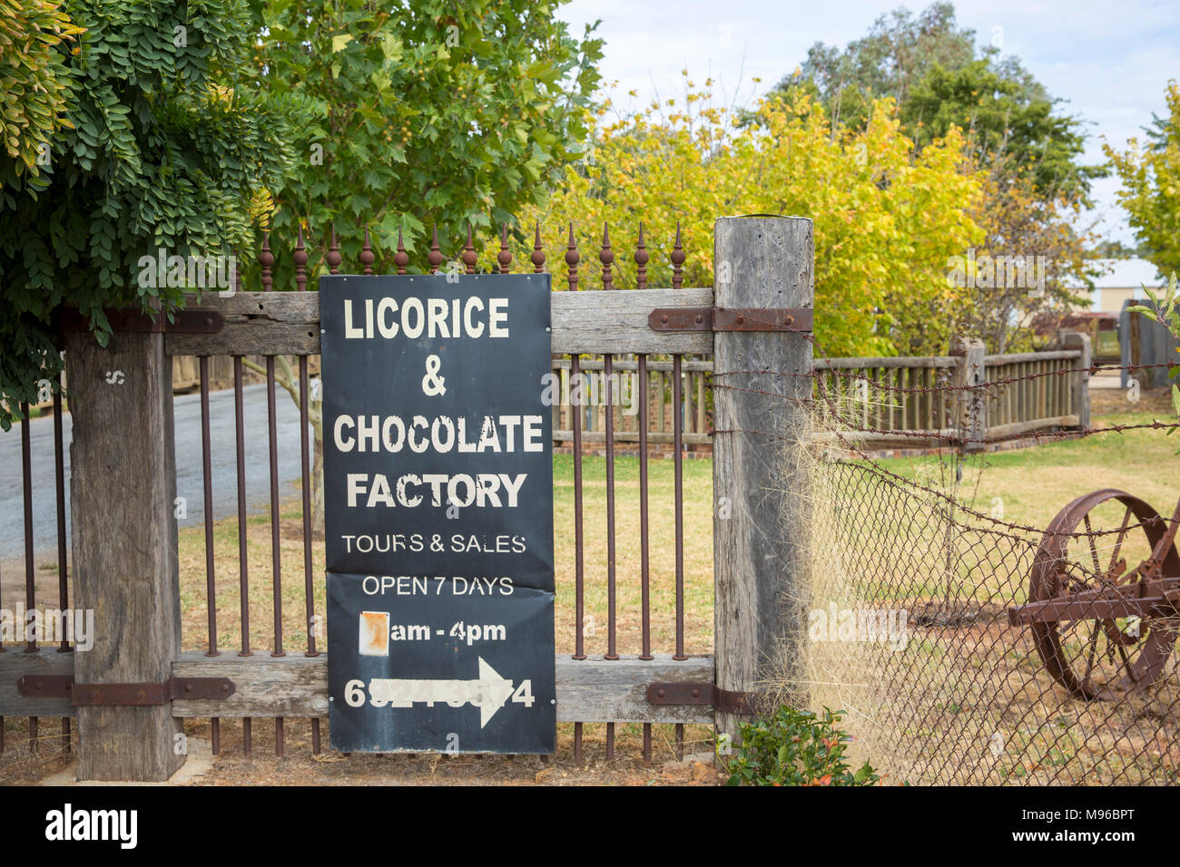 Junee Licorice and Chocolate Factory is located at the restored Junee Flour Mill, a historic