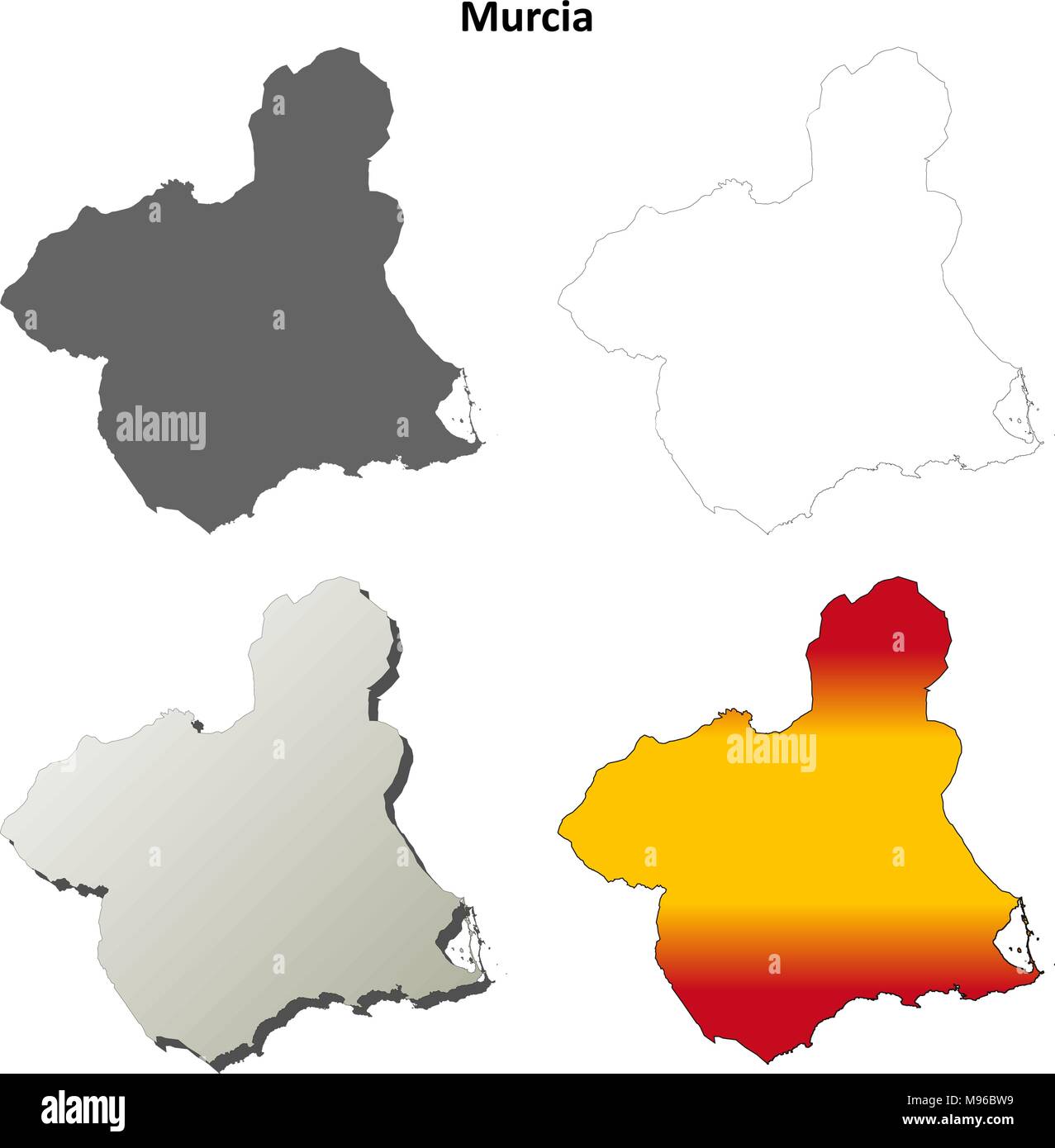 Murcia Map High Resolution Stock Photography And Images - Alamy