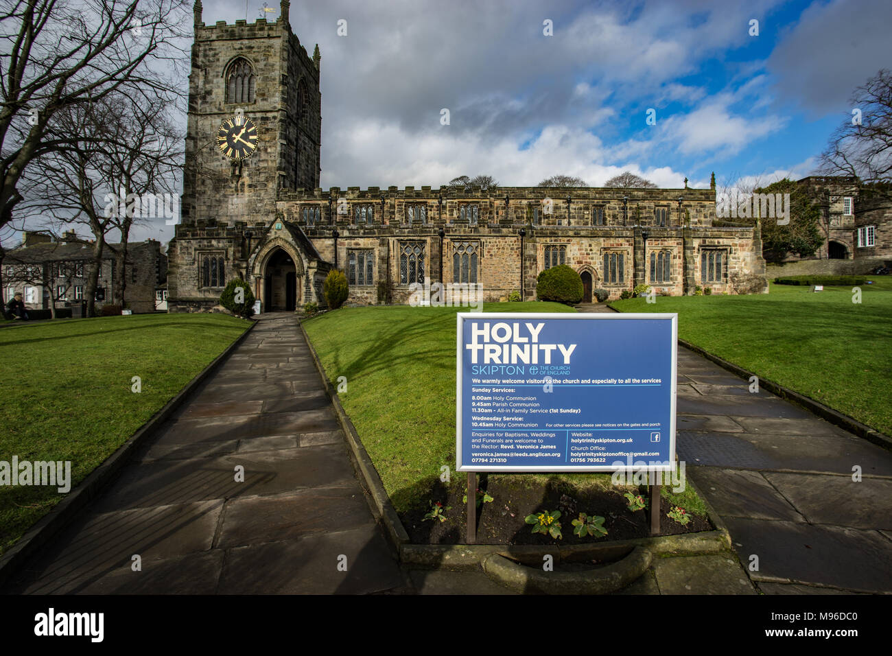 Holy Trinity Church, Skipton, North Yorkshire Stock Photo