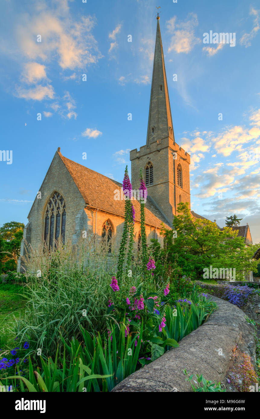 St Giles Church in Bredon, Woorcestershire Stock Photo Alamy
