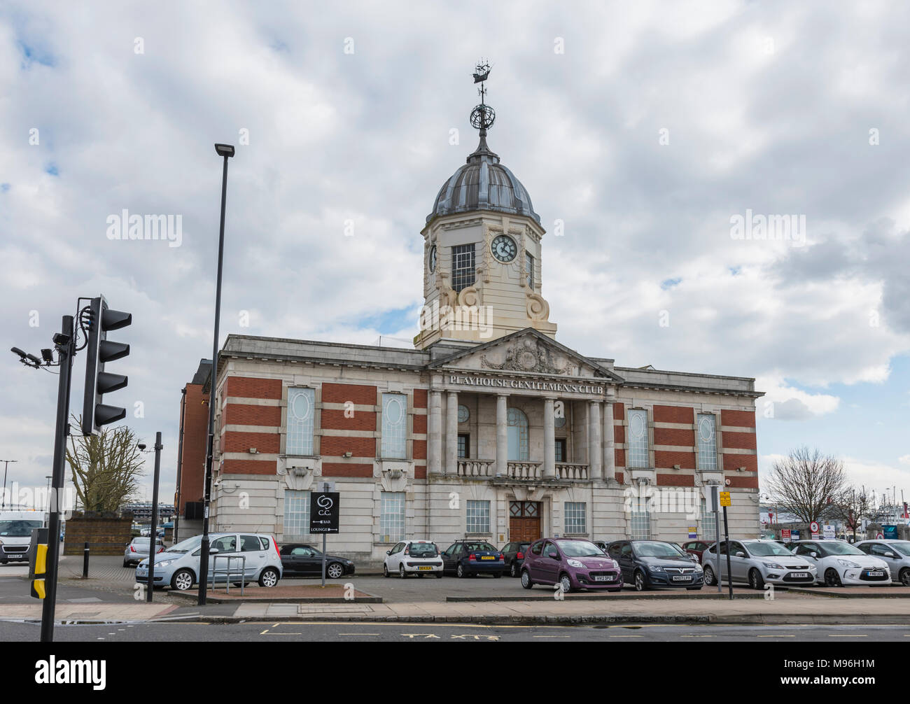 Playhouse Gentlemen's Club and Strip Club building, formerly Harbour House, in Southampton, Hampshire, England, UK. Stock Photo