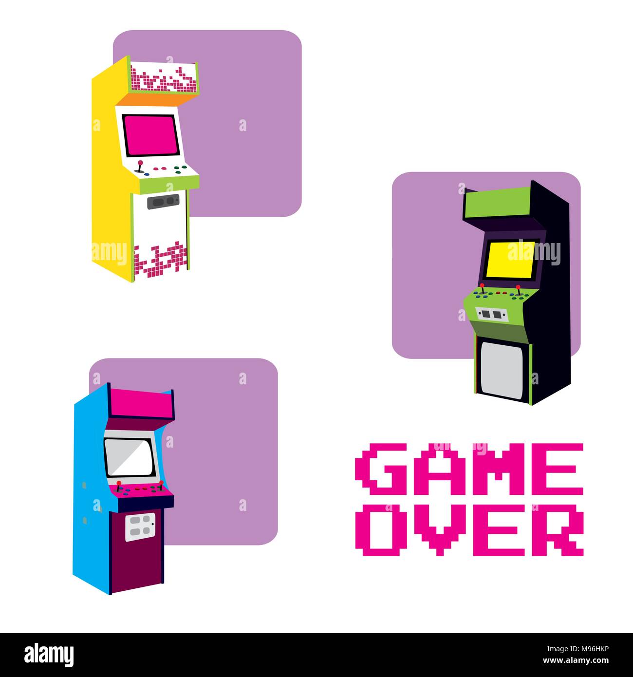 Game over Stock Vector Images - Alamy