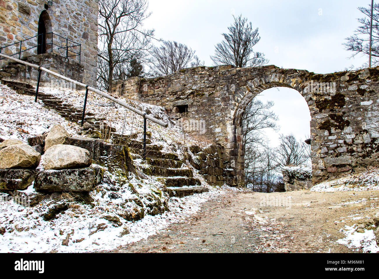 old castle gate Stock Photo