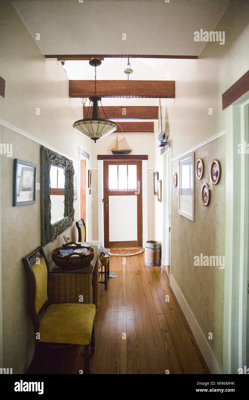 Hallway/Entryway in family home Stock Photo