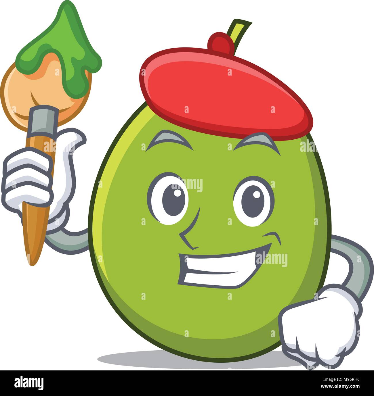 Artist olive character cartoon style Stock Vector Image & Art Alamy