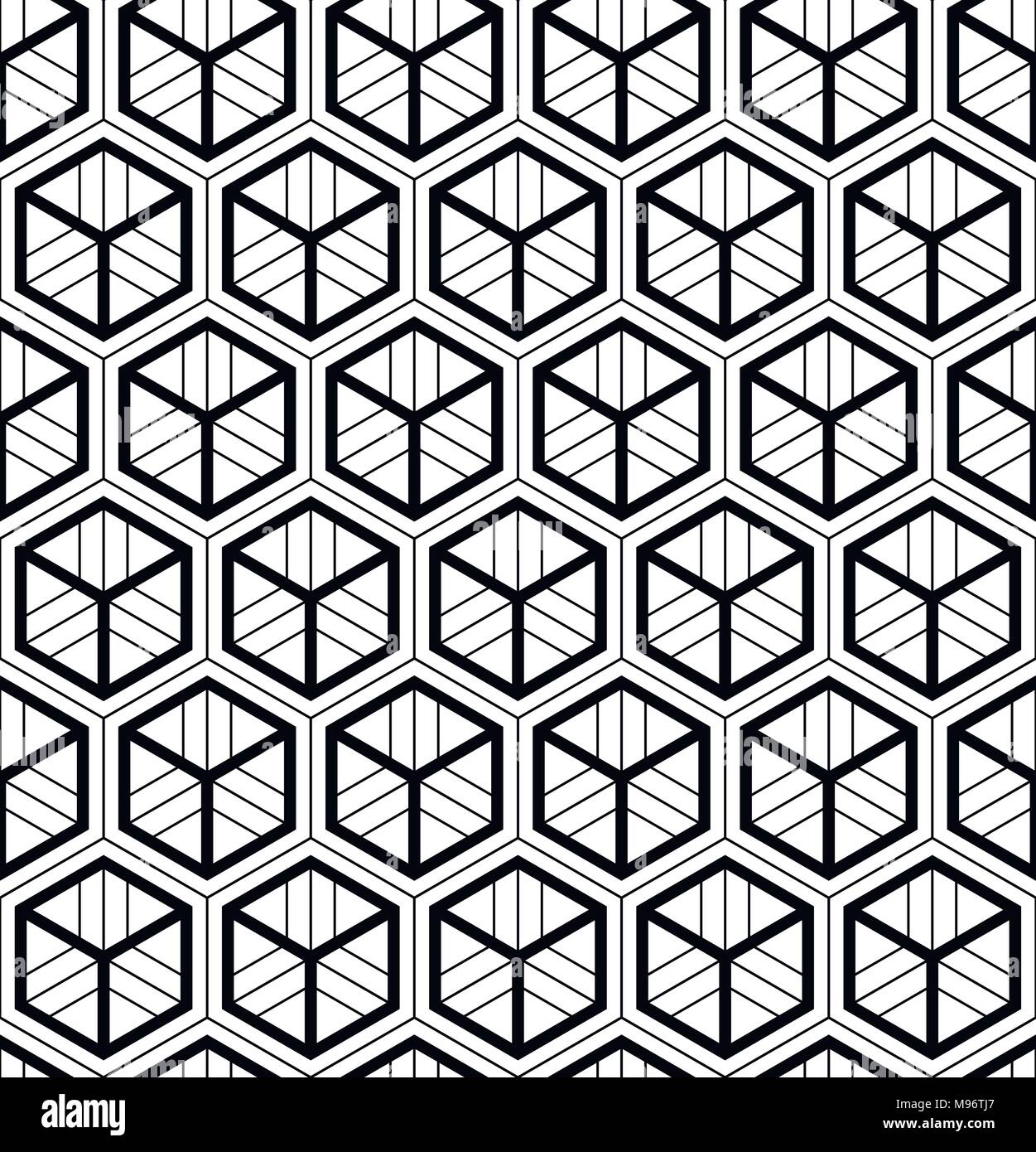 Vector seamless geometric pattern. Classic Chinese ancient fully editable ornament Stock Vector