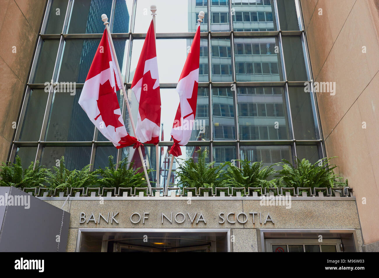 Bank Of Nova Scotia Scotiabank Toronto Ontario Canada Stock