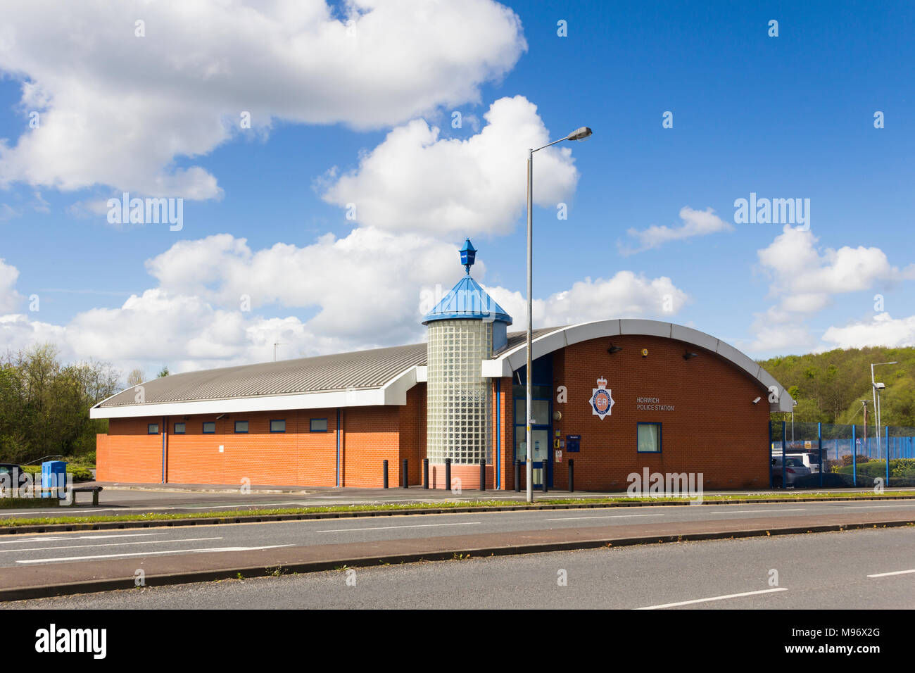 Police station exterior at Middlebrook, Horwich near Bolton. Stock Photo