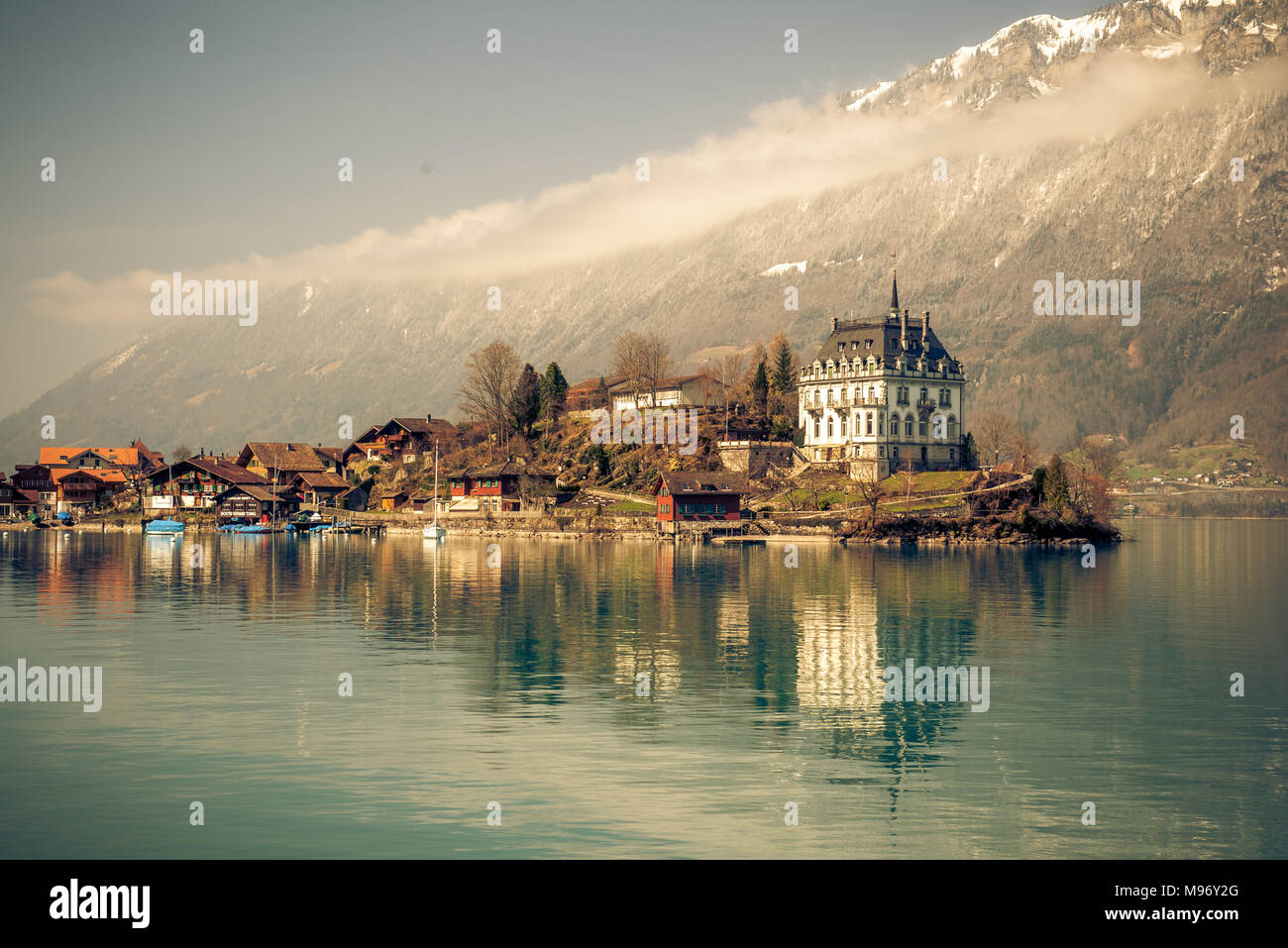 lake brienz in switzerland Stock Photo - Alamy