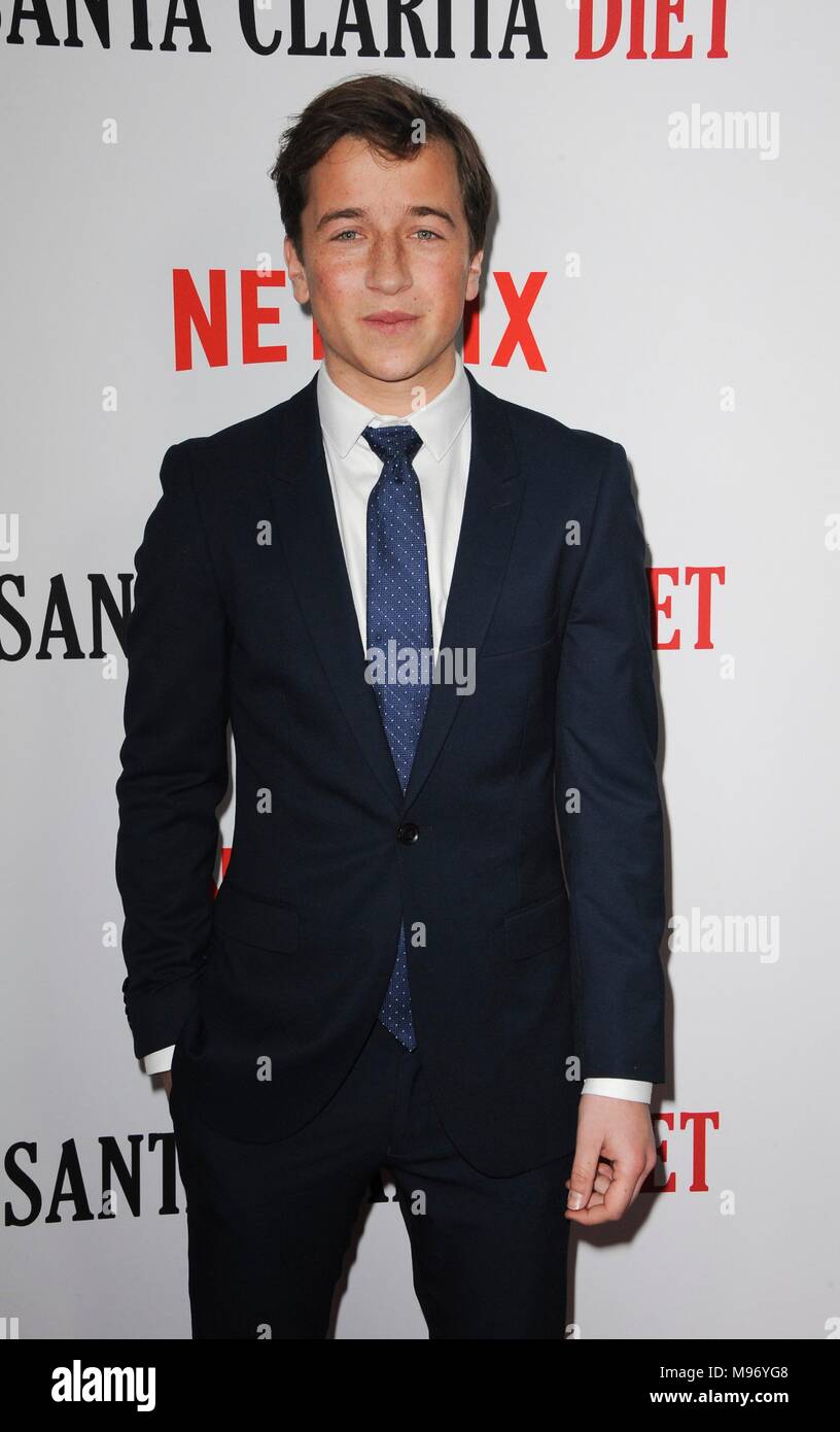 Los Angeles, CA, USA. 22nd Mar, 2018. Skyler Gisondo at arrivals for