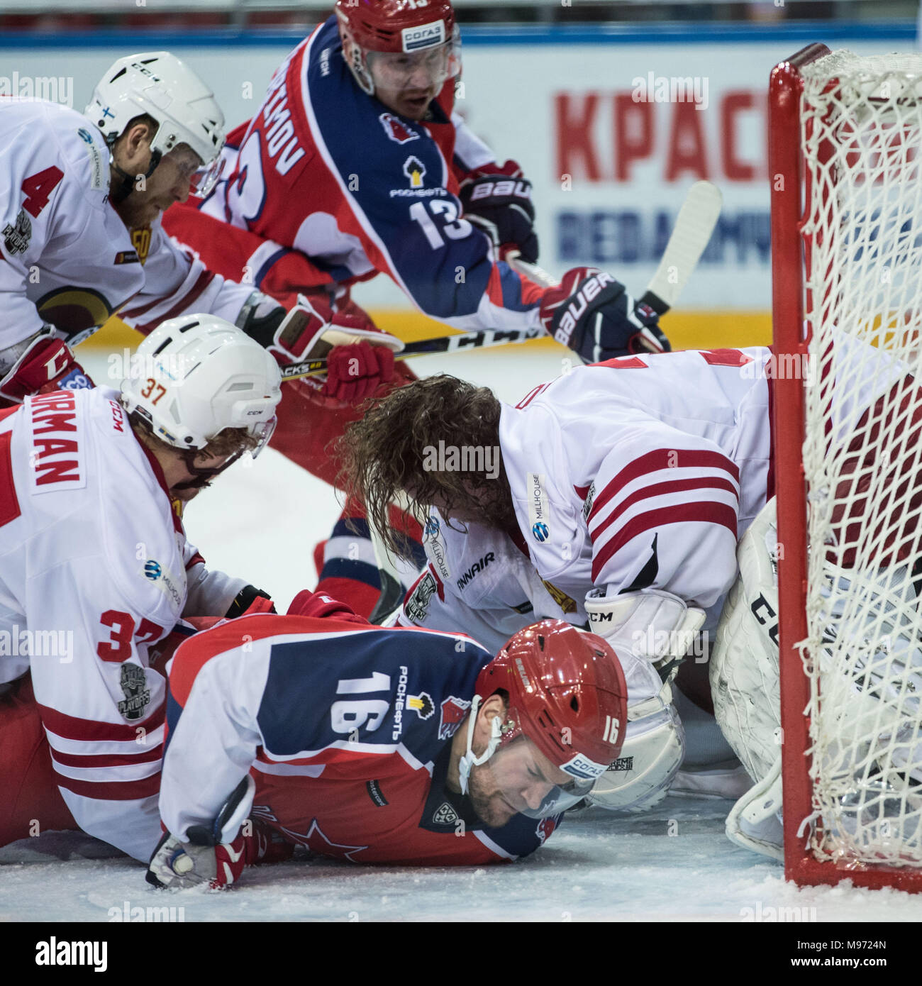 Jokerit beats CSKA during KHL Play-off second round game - Xinhua