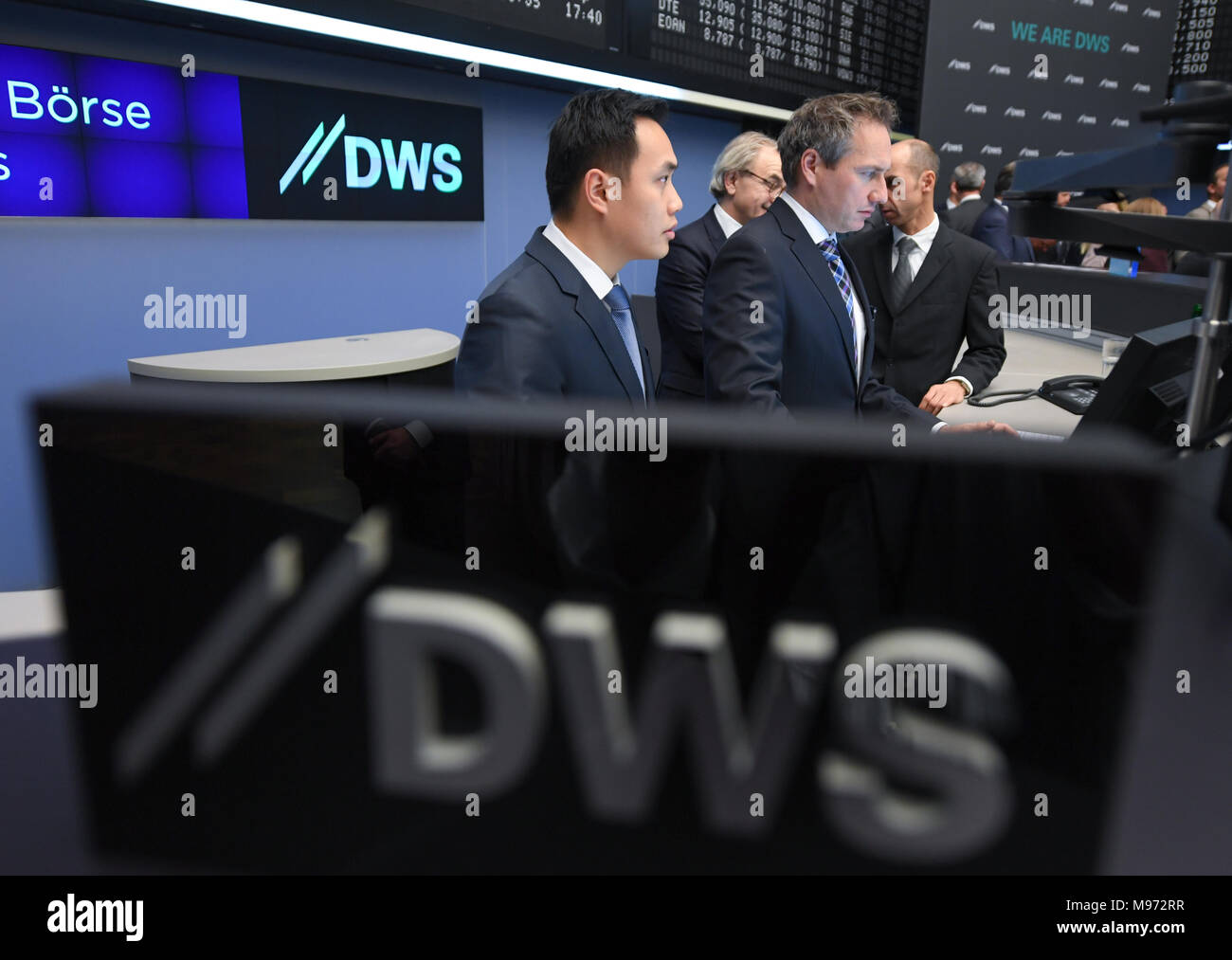 Frankfurt Main Germany 23 March 2018 Traders Of Investment Bank