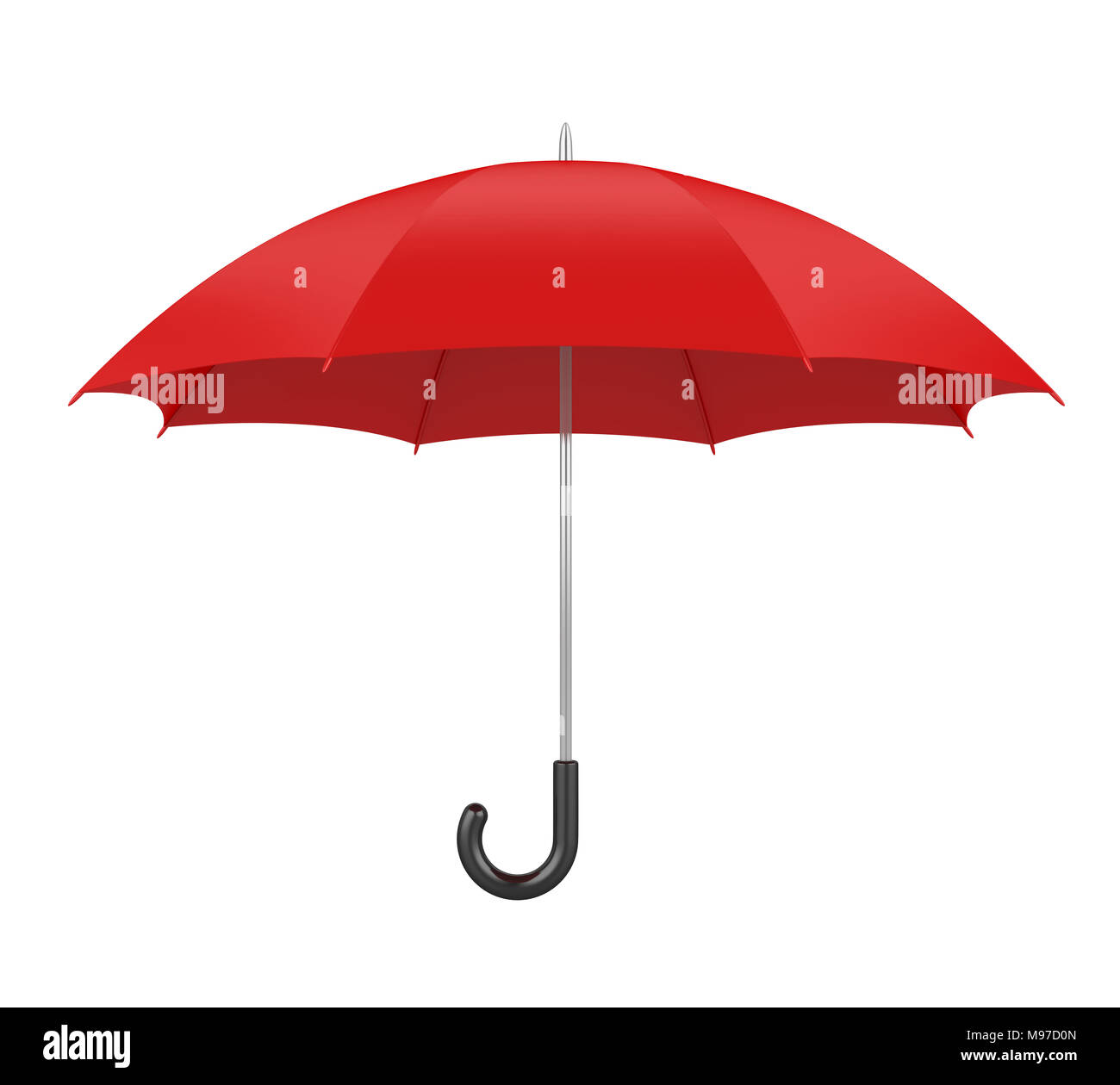 Red Umbrella Isolated Stock Photo Alamy