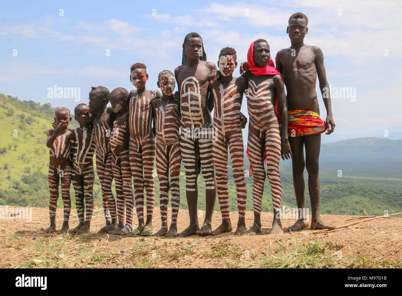 Body paint children hi-res stock photography and images - Alamy