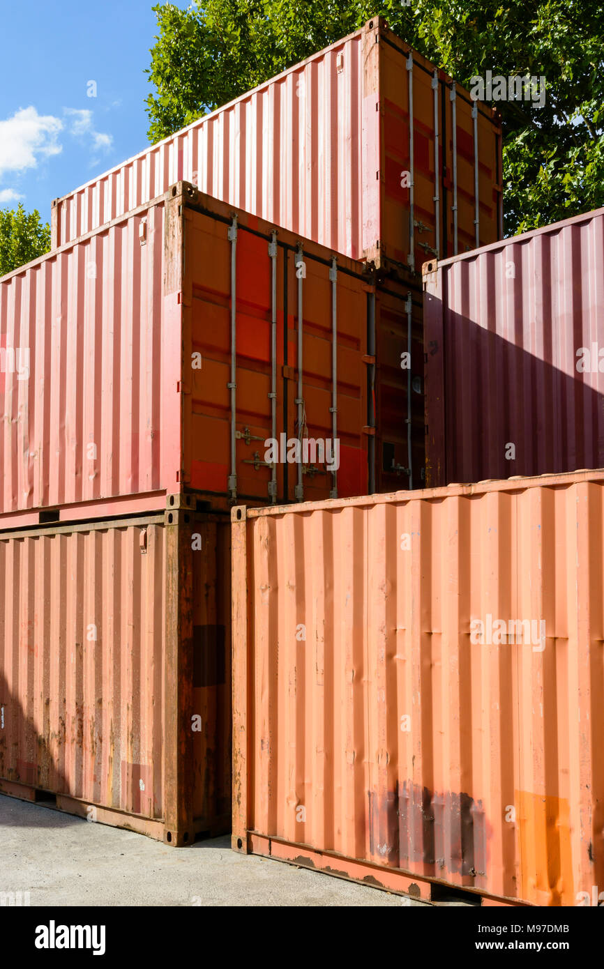 Old shipping containers hires stock photography and images Alamy