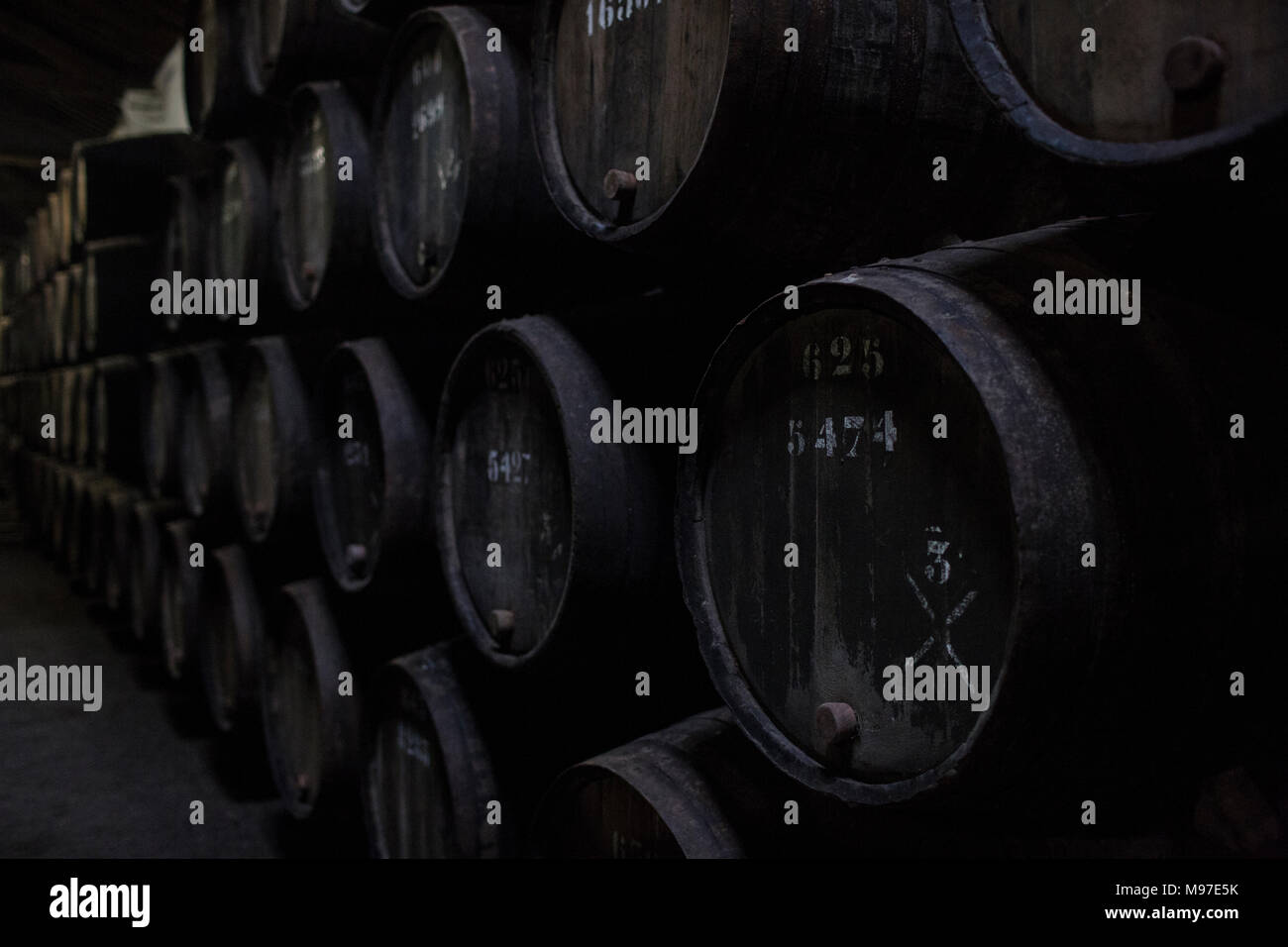 Old barrels wine storage cellar hi-res stock photography and images - Alamy