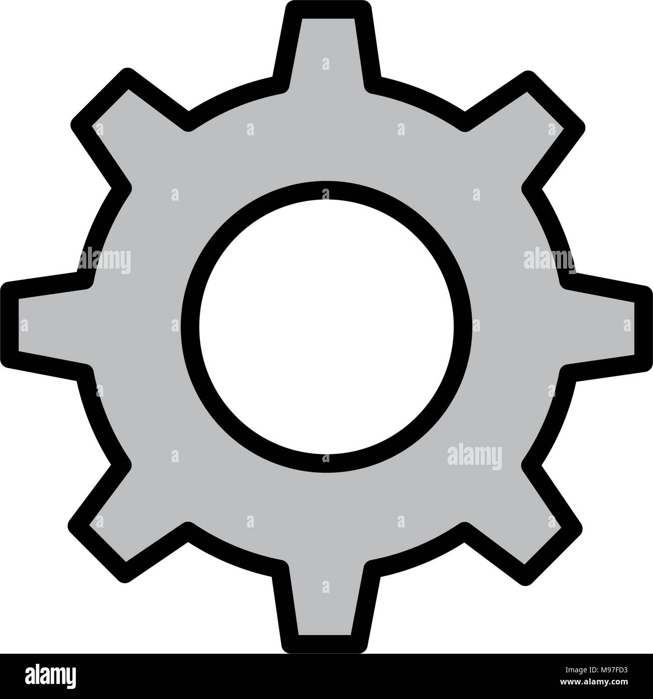 gear machine isolated icon vector illustration design Stock Vector ...