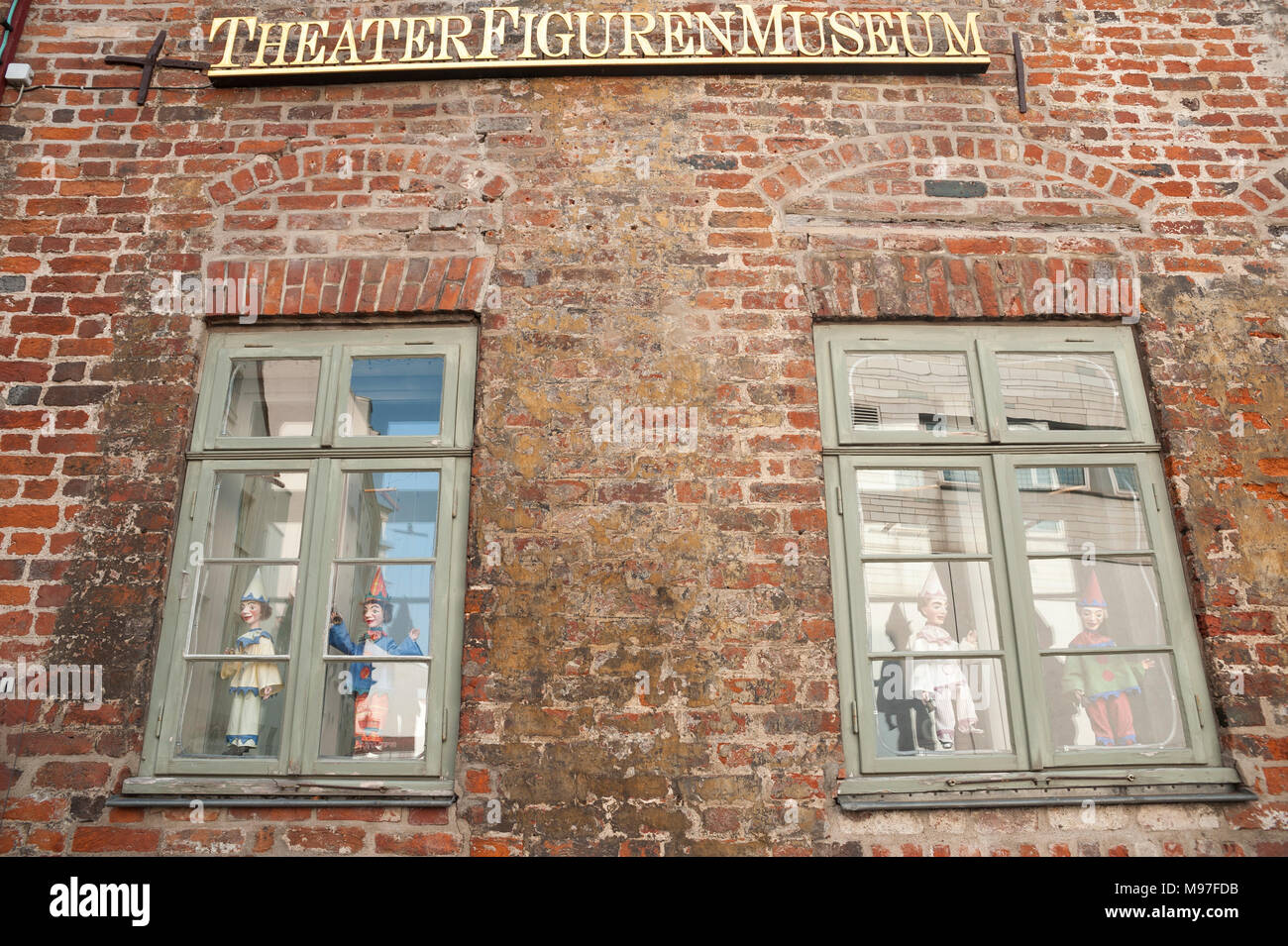 Theaterfigurenmuseum, Windows of the Museum of Theatre Puppets, Lubeck