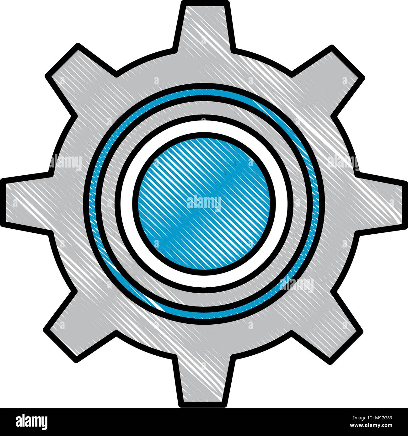 gear machine isolated icon vector illustration design Stock Vector ...