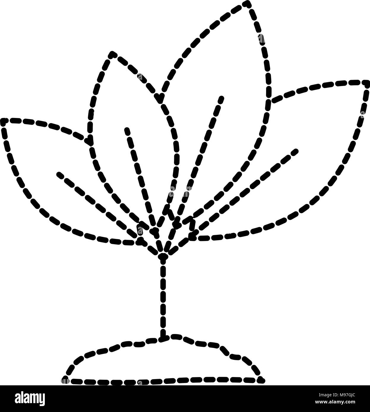 leafs plant ecology icon vector illustration design Stock Vector Image ...