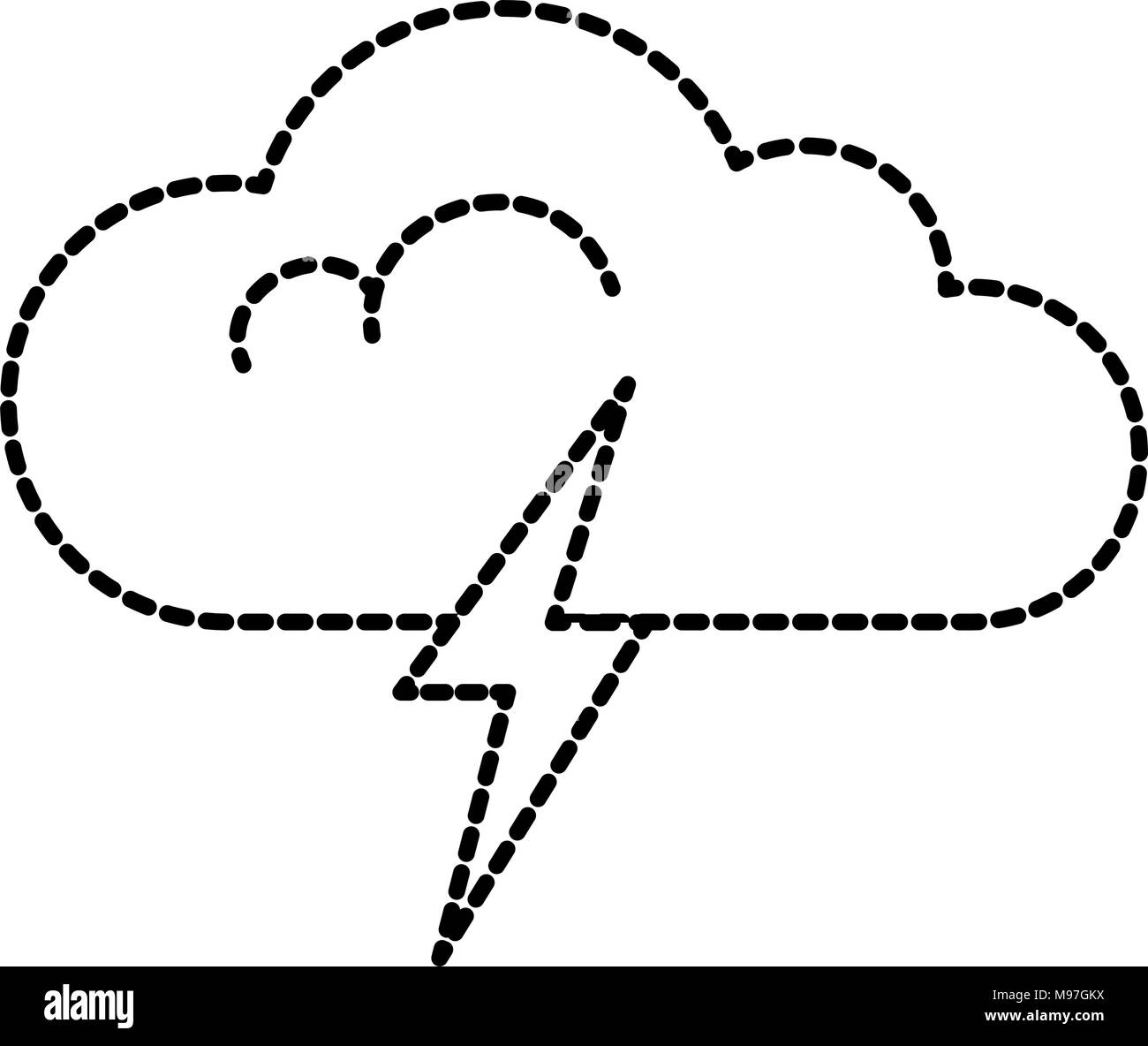 cloud weather with rays Stock Vector Image & Art - Alamy