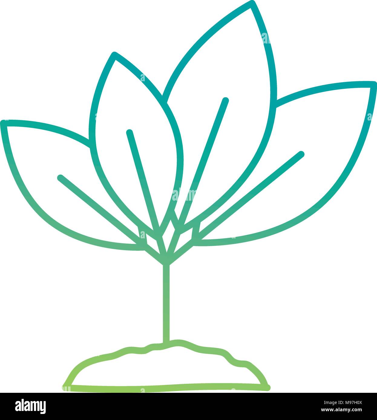 leafs plant ecology icon Stock Vector Image & Art - Alamy