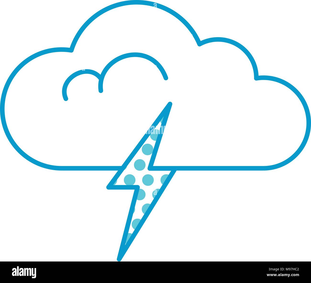 cloud weather with rays Stock Vector Image & Art - Alamy