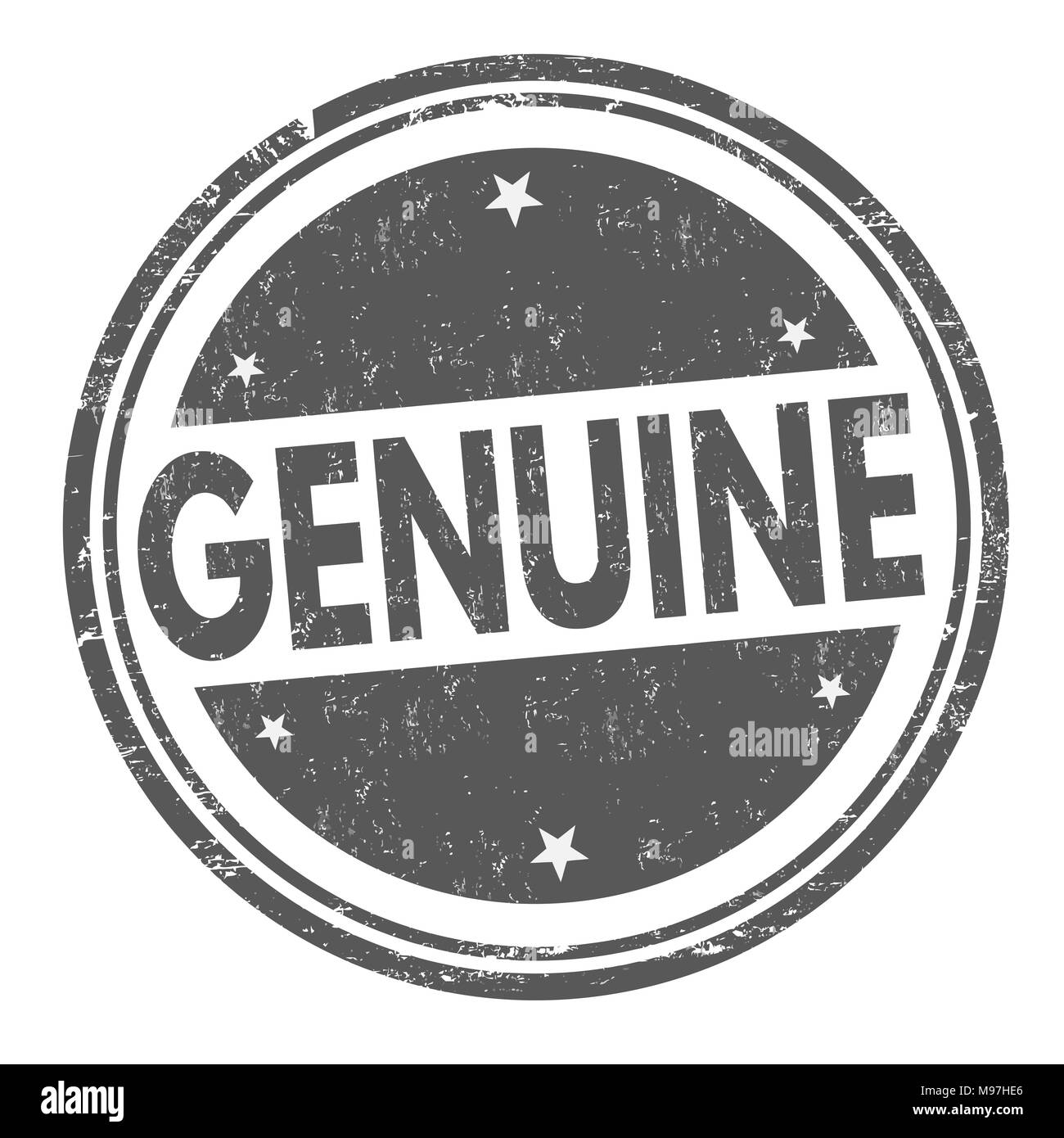 Genuine Grunge Rubber Stamp On White Background Vector Illustration