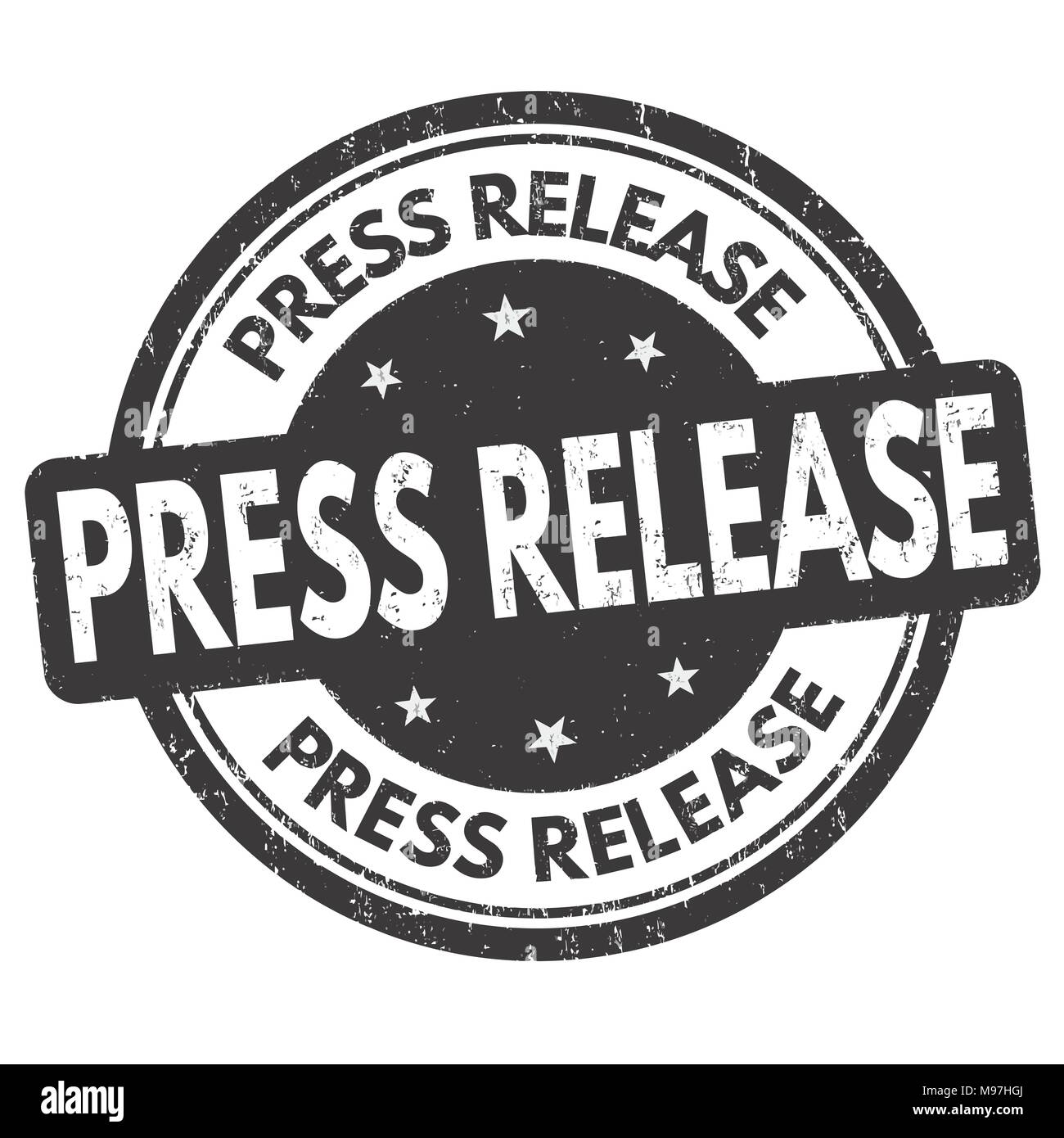 Press release grunge rubber stamp on white background, vector illustration Stock Vector