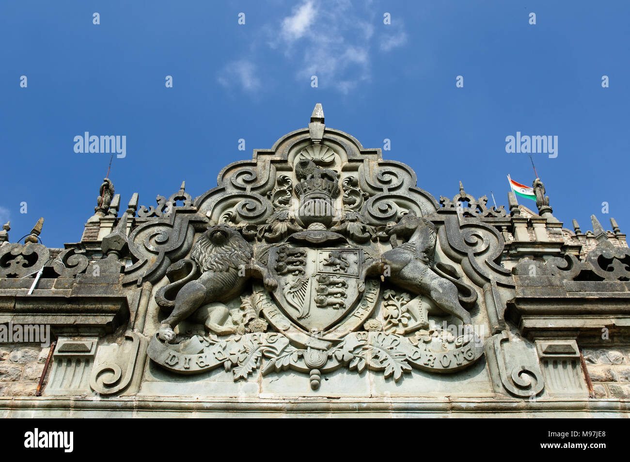 Viceregal Lodge (Rashtrapati Niwas) on Obserwatory Hill in Shimla. It was the residence of the British Viceroy of India. Emblem Stock Photo