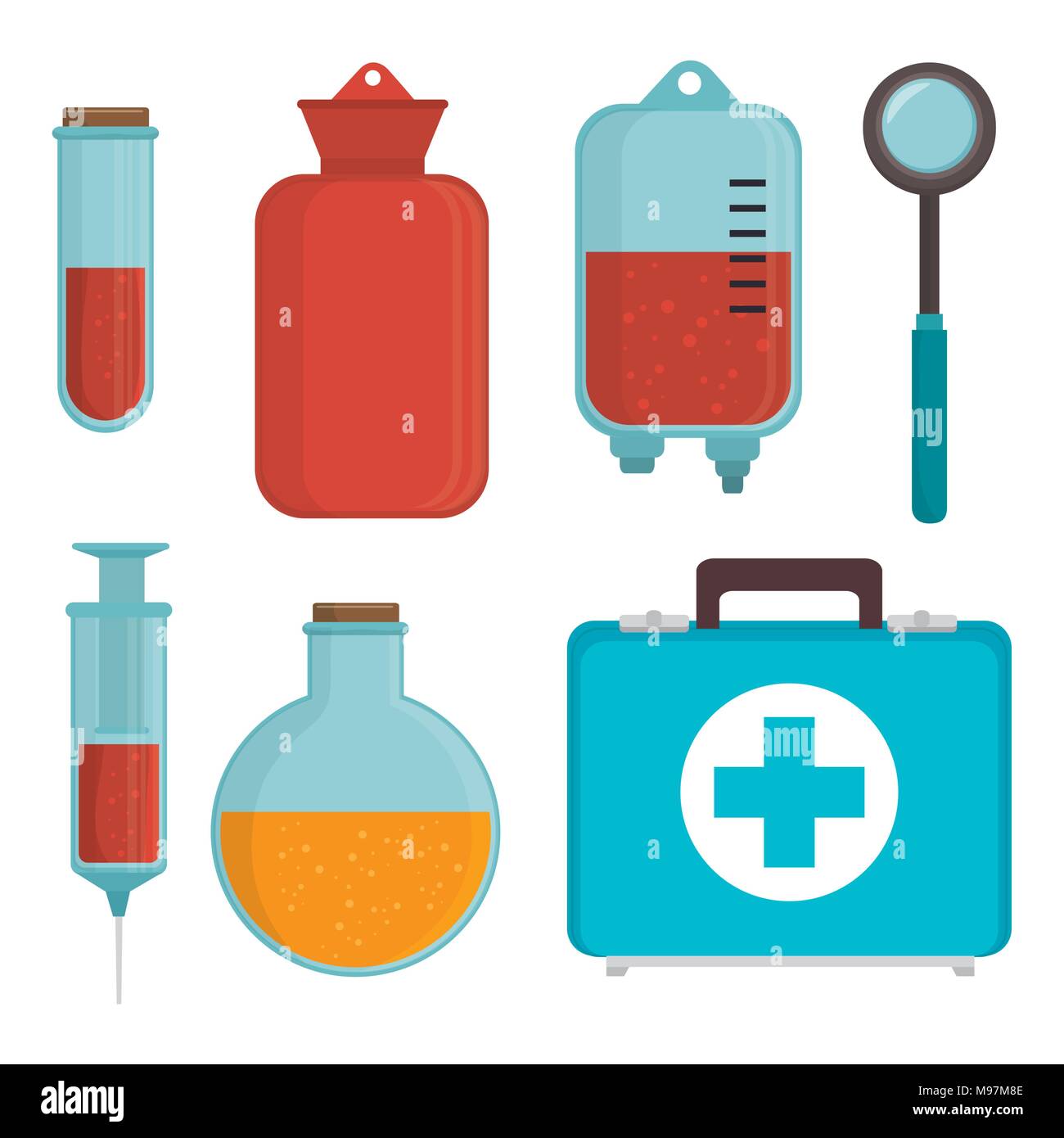 Medical healthcare graphic design, vector illustration icons Stock ...