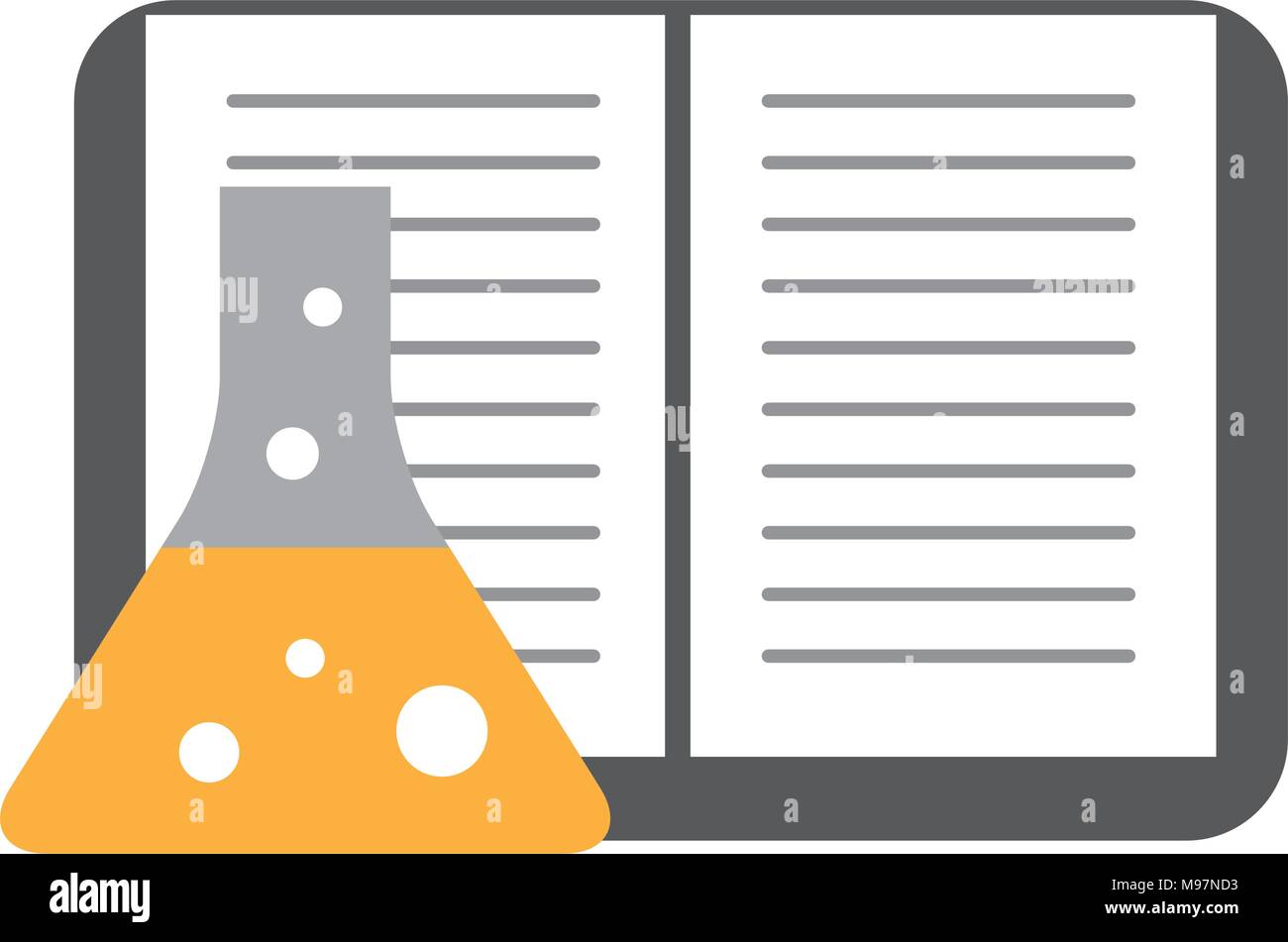 laboratory tube test and book icon Stock Vector Image & Art - Alamy