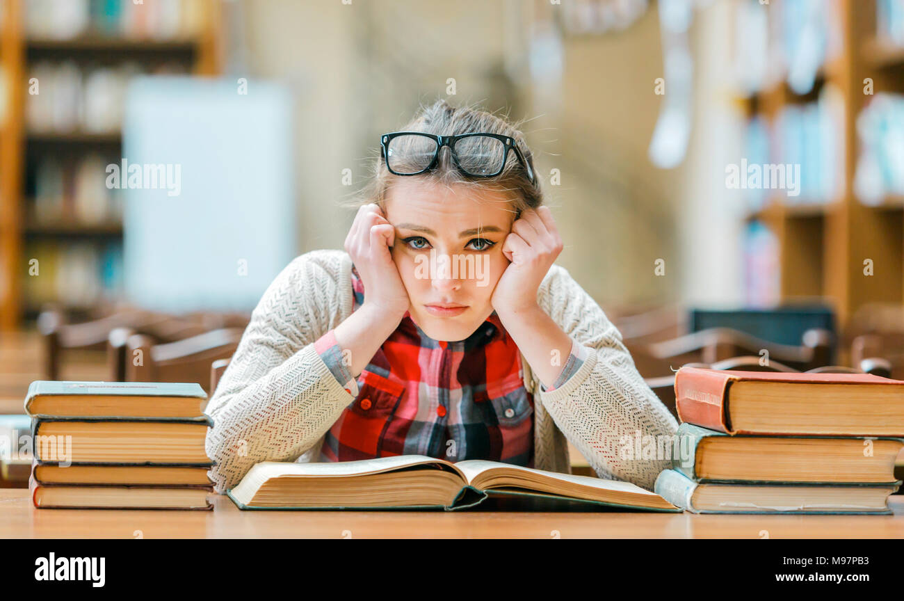 Portrait of Student Girl Stock Photo - Alamy