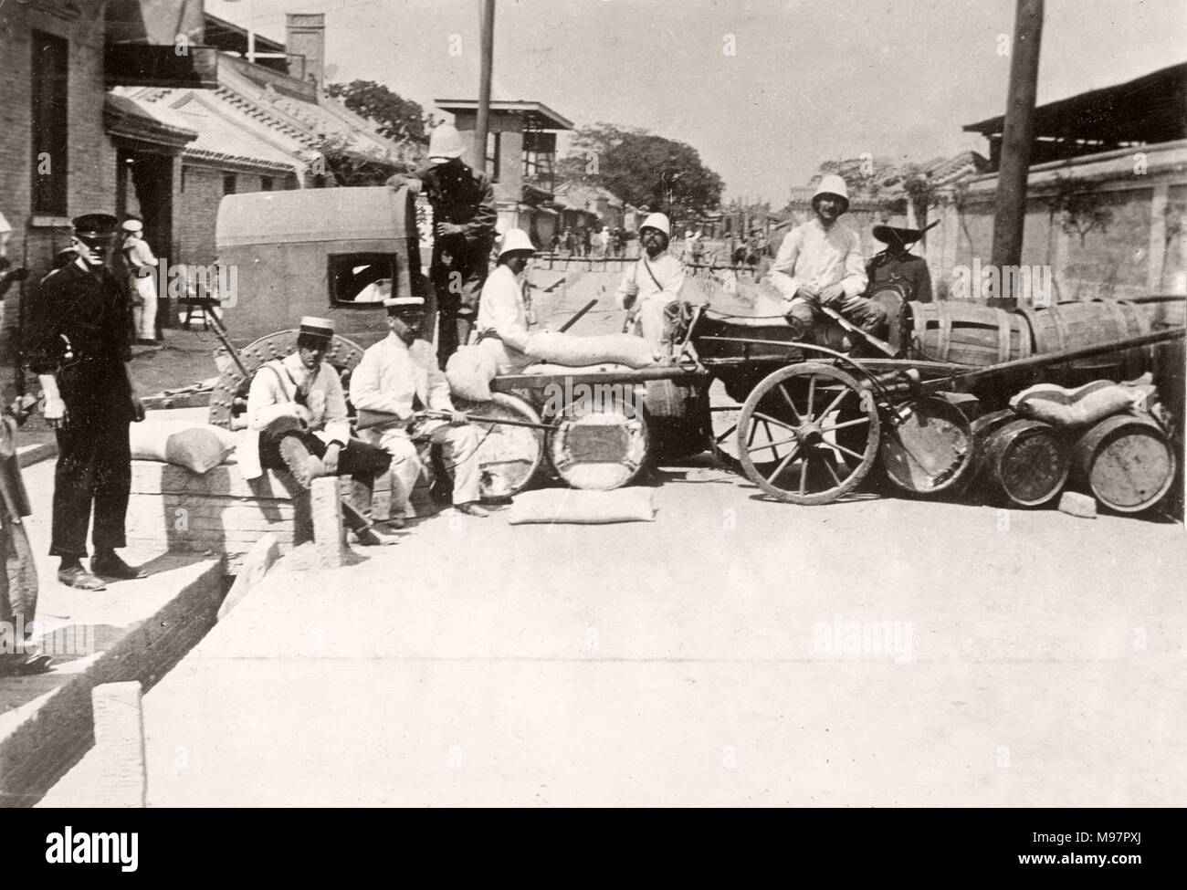 Vintage Photograph China c.1900 Boxer rebellion or uprising, Yihetuan
