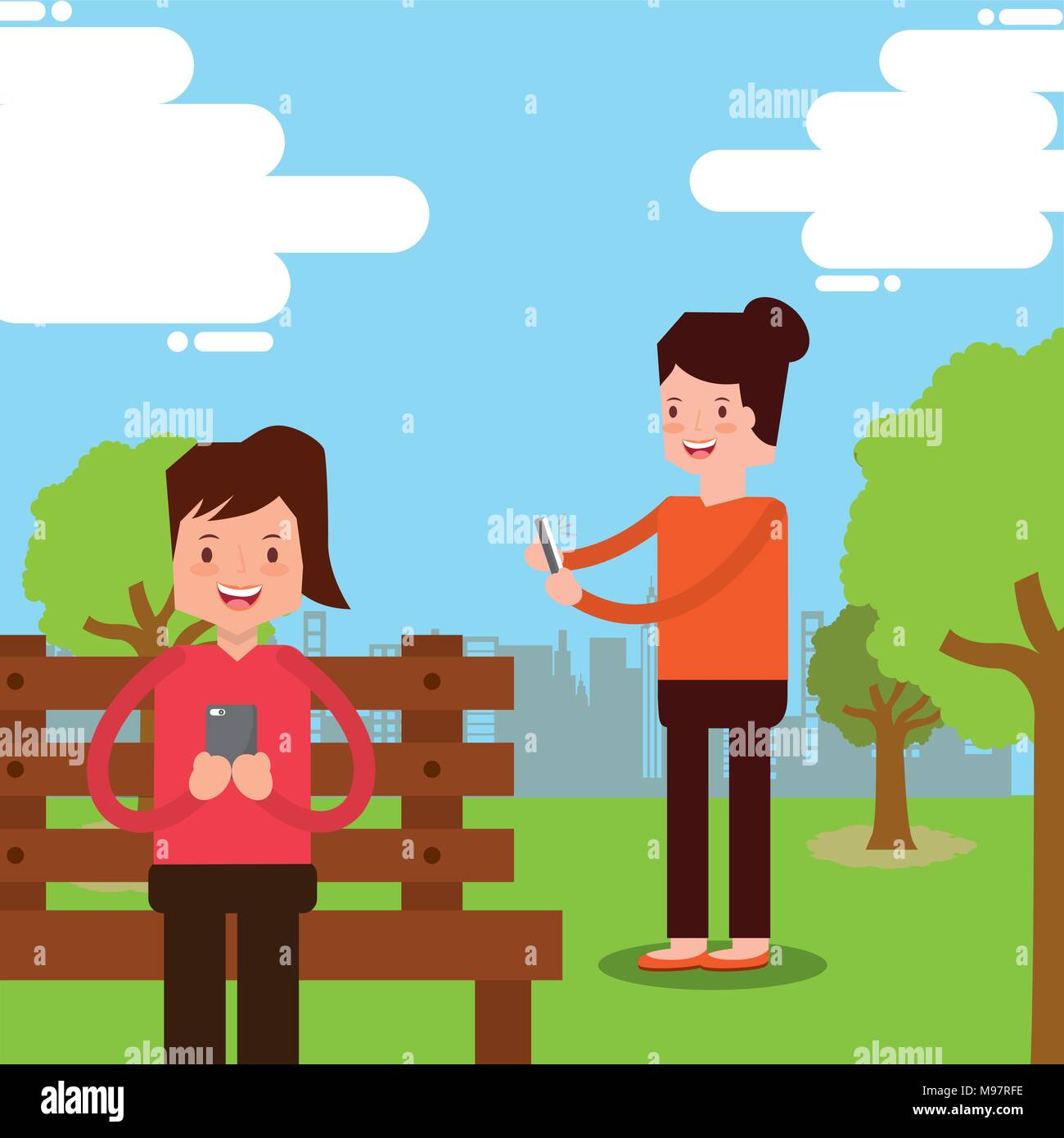 people smartphone device Stock Vector Image & Art - Alamy